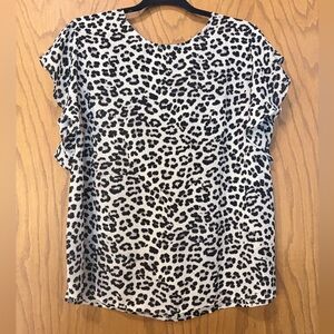 Ann Taylor Animal Print Blouse